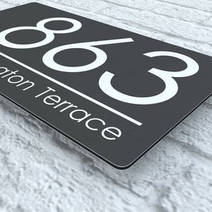 2022 nouveau Style de signe de numéro de maison Plaques d'adresse personnalisées <span class=keywords><strong>plaque</strong></span> de porte pour la maison et l'entreprise - Product Image 4