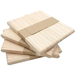 200 Stuks Ijsstokjes Natuurlijk Hout Ijslolly Ambachtelijke Stokken 4.5 Inch Lengte Traktatie Ijs Pop Stick Voor Diy Ambacht