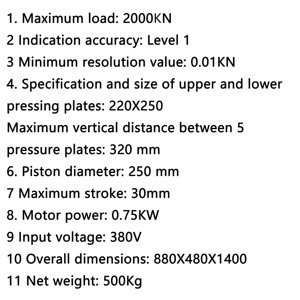 Máy kiểm tra khối bê tông 2000kn Máy kiểm tra nén tự động Máy kiểm tra cường độ nén bê tông - Product Image 3
