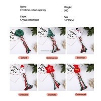 Noël chiot chien corde jouets Styles assortis forme d'os canne à sucre remorqueur de guerre jouets faits de jouets à mâcher pour animaux de compagnie durables