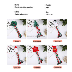 Noel yavru köpek oyuncağı oyuncaklar çeşitli stilleri kemik şekli baston şeker römorkör savaş oyuncaklar dayanıklı Pet çiğnemek oyuncaklar yapılmış - Product Image 5