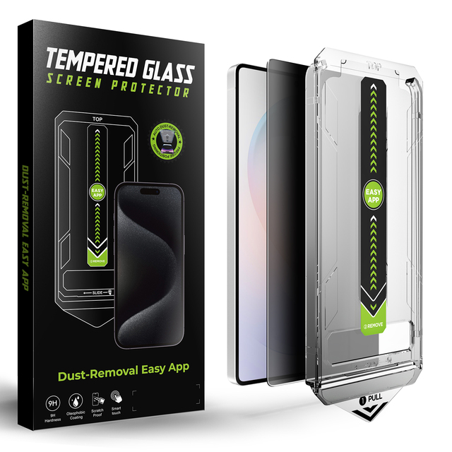 HD Clear Screen Protector with Dust-Removal Easy App Tool Anti-Fingerprint Protective Film for Samsung Galaxy S24 S25 S26 Ultra