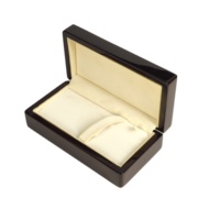 Boîte à stylos en bois de palissandre avec finition laquée brillante, doublure en velours crème, logo personnalisé, boîte de rangement de luxe pour stylos, cadeau d'entreprise