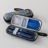 Boîte de réfrigération pour insuline en cuir avec logo personnalisé, étui portable léger pour stylo à insuline, étui de voyage pour médicaments, pack thermique