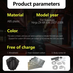 Carenado de Motocicleta para <span class=keywords><strong>Kawasaki</strong></span> ZX6R <span class=keywords><strong>636</strong></span> 2007-<span class=keywords><strong>2008</strong></span> Ninja636 ZX-6R, Kit de Carenados Personalizados de ABS por Inyección, K0607-110a - Product Image 2