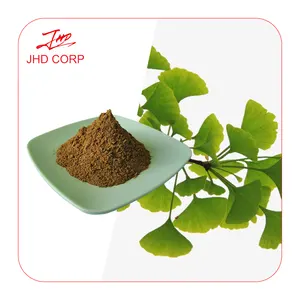 JHD cGMP Factory 24% Flavone Glycosides 6% Terpene Lactones Organic Ginkgo Biloba Extract Powder