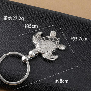 Promotion Porte-clés mousqueton en métal 3D étanche, personnalisé avec logo, motif tortue de mer vintage de style dessin animé, souvenirs amusants - Product Image 4