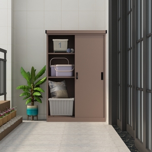 Bajo Moq elegancia de Metal de almacenamiento de acero balcón <span class=keywords><strong>armario</strong></span> de ropa <span class=keywords><strong>armario</strong></span> - Product Image 3