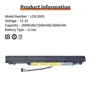 Batterie d'ordinateur <span class=keywords><strong>portable</strong></span> d'usine L15L3A03 L15C3A03 pour Lenovo IdeaPad 110-14AST 110-14IBR 110-15ACL 110-15AST 110-15IBR L15C3A03 - Product Image 2