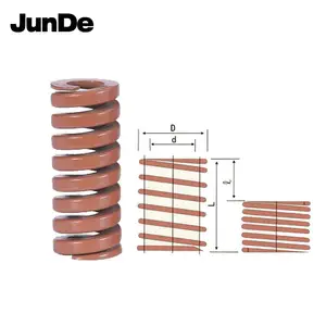 Professional Spiral Stamping Extra Heavy load Compression Mold Die Spring Brown