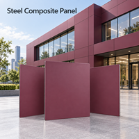 Panneau composite en acier couleur argent 1220x2440mm pour revêtement mural de cuisine