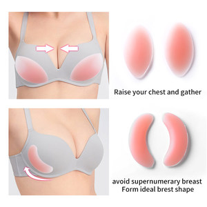 Accessori biancheria intima XC007 invisibile seno <span class=keywords><strong>Push</strong></span> <span class=keywords><strong>up</strong></span> Silicone <span class=keywords><strong>reggiseno</strong></span> inserto imbottito <span class=keywords><strong>reggiseno</strong></span> imbottito per donna - Product Image 3