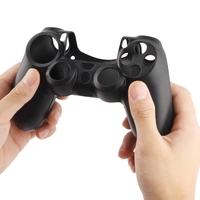 Étui de protection en silicone flexible gratuit pour manette de jeu Sony PS4