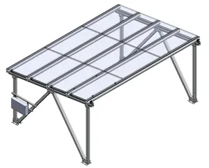 Schnelle Installation Aluminium-Befestigungs system Rack-System Solar-Carport-Montages ysteme mit Ladung