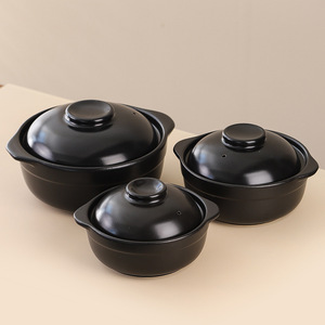 Olla de Cerámica Moderna para Uso Doméstico, Compatible con Estufas de Gas, Resistente a Altas Temperaturas, Olla de Barro que No se Agrieta, para Arroz, Sopa y Guisos - Product Image 1