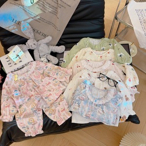 Conjunto de Ropa para Niños de 1 a 18 Años, <span class=keywords><strong>Pijama</strong></span> de Verano para Niños, <span class=keywords><strong>Pijama</strong></span> de Algodón para Niñas, Ropa Infantil de Algodón Puro - Product Image 2