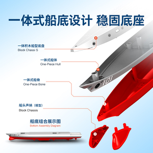 Sembo Mạnh Mẽ Nước Loạt 202030 Tên lửa Tàu Khu trục Khối Xây Dựng Tàu chiến Mô Hình 668Pcs Unisex Nhựa Thuyền Cho 60 + Năm - Product Image 3