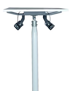 Projecteur <span class=keywords><strong>solaire</strong></span> double tête SLD 100W à allumage/arrêt automatique, haute luminosité, réglable, pour mât, avec fonctions projecteur et <span class=keywords><strong>spot</strong></span> - Product Image 2
