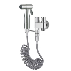 <strong>High</strong> <strong>Quality</strong> Multi-function 304 Stainless Steel Bathroom Accessories Hand-held Toilet <strong>Bidet</strong> <strong>Sprayer</strong> Set - Product Image 1