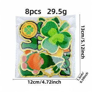 Cartoon Embroidered Eco-Friendly PVC Fabric <b>Irish</b> Festival Iron-On Patches for Hats - Product Image 3