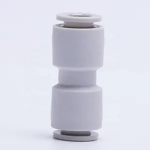 Push-in Fittings Types PG Direct One Touch Change Size Reducing Tube Connector Air Plastic White Pneumatic Fitting