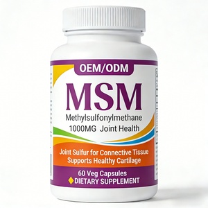 Cápsulas OEM ODM MSM 1000mg Metilsulfonilmetano, Suplemento para la Salud de las Articulaciones, Marca Privada, Suplementos Dietéticos - Product Image 1