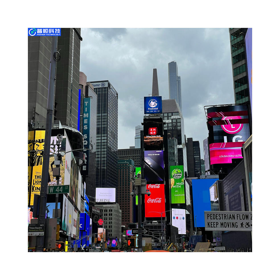 Pushunled Outdoor P3.91 TV Smart Billboard Sign Advertising Led Display Front Service Truck Headlights Shopping Malls