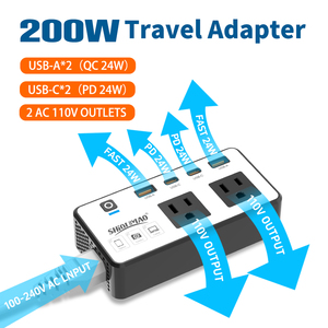 Kép USB travel <span class=keywords><strong>adapter</strong></span> 2 <span class=keywords><strong>AC</strong></span> ổ cắm phổ EU/UK/AU/nó cắm PC Chất liệu Power <span class=keywords><strong>Adapter</strong></span> cho du lịch quốc tế DC đầu ra - Product Image 6