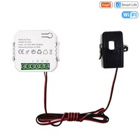 Medidor de energía inteligente de grafiti monofásico Tuya Transformador de corriente WiFi CT 220V 80A 0. Precisión de 0,2-30kWh Rango transfronterizo de-30kWh