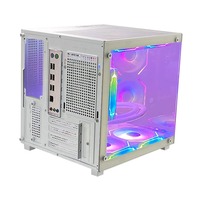 Pcooling approvisionnement d'usine famille et bureau Pc Matx étui Transmission rapide boîtier d'ordinateur Transparent Pc tour ordinateurs de bureau