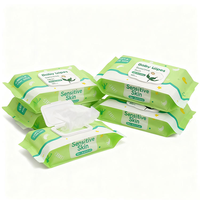Toallitas Húmedas para Bebés de Alta Calidad, Muestra Gratuita OEM, 1-120 Hojas, al por Mayor, Sin Perfume, No Tejidas, para Piel Sensible