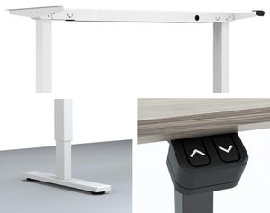 Computer Bureau Air Lift Gasveer Pneumatische Verstelbare Hoogte Zitten En Stand Home Office Computer Desk - Product Image 3