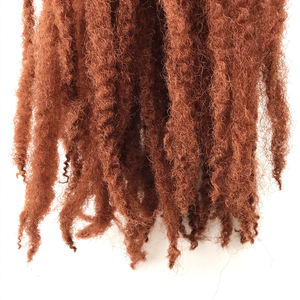 Extensions de cheveux Marley <span class=keywords><strong>Afro</strong></span> Kinky Twist en fibre haute température ignifuge pour femmes, tresses en vrac, faux locs individuels - Product Image 2