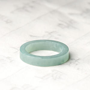 Anillo de Jadeíta Azul Agua Natural UNISEX, Diseño Clásico y Sencillo, Regalo con Certificado de Tasación JZ11/JZ12 - Product Image 6