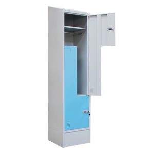 Tủ khóa hai ngăn thời trang hai người với khóa điện tử & kết hợp để lưu trữ quần áo của nhân viên - Product Image 3