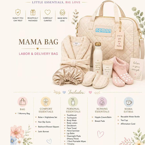 Kit Essentiels Post-partum NZMAN : Serviettes de Nuit, Chapeau Bob, Bonnet en Satin, <span class=keywords><strong>Serviette</strong></span> Visage, Lait Corporel, Désinfectant pour les Mains, Lingettes Jetables - Product Image 6