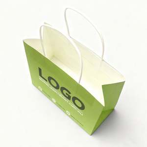 Sac en papier kraft brun personnalisé pour cadeaux avec poignée torsadée - Product Image 2