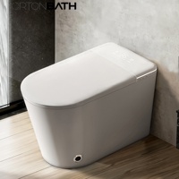 WC intelligent avec bidet 1000g MaP, ouverture/fermeture automatique, distributeur de mousse, chasse d'eau automatique, siège chauffant, réservoir intégré, allongé, télécommande, vente en gros