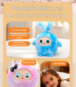 Jouet en peluche AI avec œil dynamique, robot en peluche AI multilingue personnalisé OEM, cadeau de Noël, contrôle par application, robot intelligent AI - Product Image 3