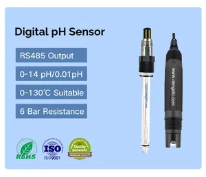 Online büyük 4 ila 20 ma rs485 de TDS pH probu, su kalitesi test cihazı endüstriyel dijital aquaponics hydroponics 0-14 pH sensörü