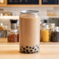 Offre Spéciale – Contenants jetables personnalisés de 210-700 ml pour boissons, bocaux en plastique PET imprimés pour sodas et gâteaux