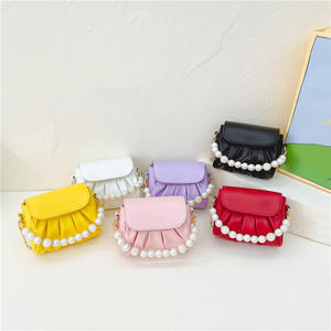 Tas kecil anak perempuan Fashion tas putri mutiara baru dompet koin lipat - Product Image 1