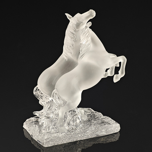 Xưởng bán buôn đồ thủ công pha lê tùy chỉnh, tượng ngựa pha lê, tượng ngựa thủy tinh - Product Image 5