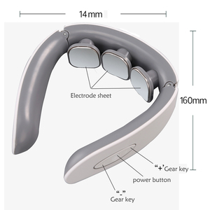 Masseur de cou et d'épaules intelligent électrique rechargeable sans fil en forme de U, chauffant par impulsions TENS, certifié CE, OEM, très vendu - Product Image 3