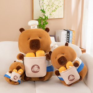 Peluche de Capibara Panadero de Peluche Suave de Dibujos Animados, Juguete de Peluche de Animal de Dibujos Animados Personalizado, Duradero, Súper Suave, Muñeco de Peluche, Juguete de Peluche de Gran Venta - Product Image 4