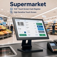 Computadora POS Inteligente con Windows de 15.6 Pulgadas, Caja Registradora Táctil, Terminal Punto de Venta