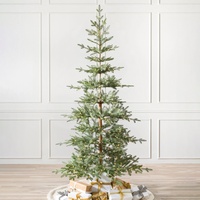 Künstlicher PVC-Weihnachtsbaum mit LED-Beleuchtung, Künstliche Weihnachtsbäume mit Ornamenten für Heim, Party, Hochzeit und Feiertagsdekoration