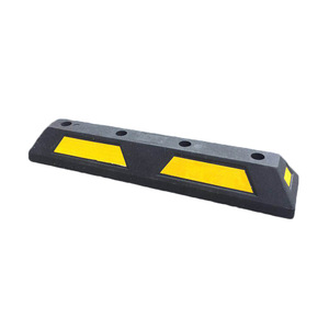 Butée de stationnement Tianji 75 cm en caoutchouc et plastique pour camions, garages souterrains, cales de roue, frein de recul - Product Image 1
