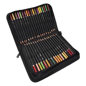 Étui à crayons pliable étudiant portable avec sac de rangement de papeterie <span class=keywords><strong>simple</strong></span> à fermeture éclair pour croquis et <span class=keywords><strong>dessin</strong></span> au <span class=keywords><strong>crayon</strong></span> de couleur - Product Image 5