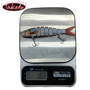 Takedo Hs01a Đa 8 Phần Thu Hút 3 Pcs Trong Một Hộp Phân Khúc Nối Swimbait 3D In Ấn 13.28 Cm Pike Sống Động Như Thật Câu Cá Thu Hút Cứng - Product Image 5